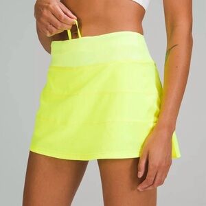 Lululemon Pace Rival MR Skirt Long - Bright Yellow